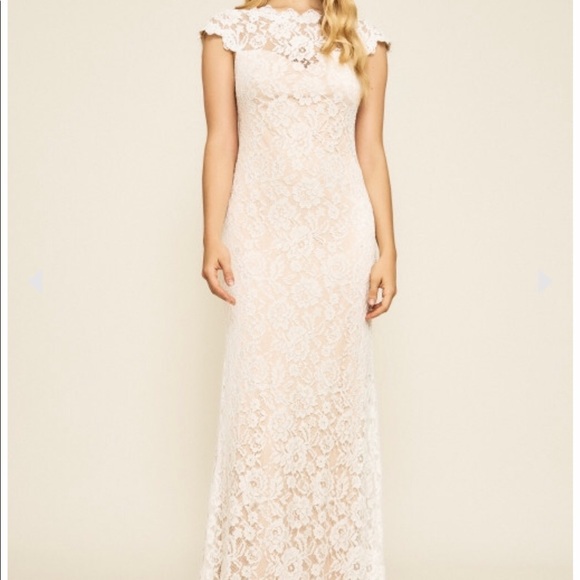 Tadashi Shoji designer wedding gown - Picture 1 of 4